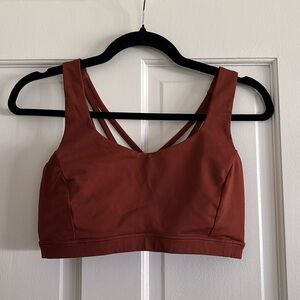 Lululemon size 8 rust colored sports bra